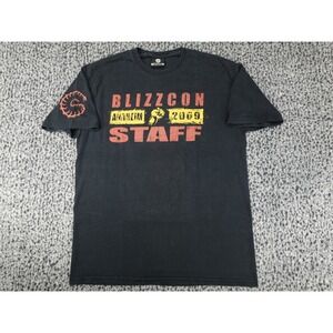 J!NX BlizzCon 2009 Staff T-Shirt Adult L Black StarCraft II Raynor Graphic Tee
